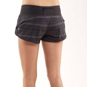 🍋Lululemon Speed shorts Coal Elevation